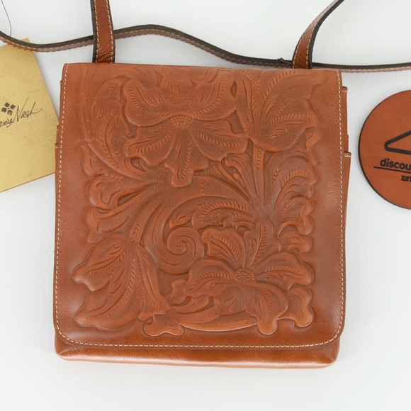 PATRICIA NASH TOOLED COLLECTION GIRONA C/B FLORENCE CROSSBODY BAG WITH DUSTBAG - Picture 3 of 11